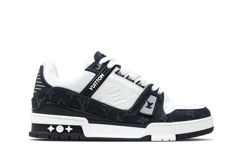 louis vuitton black and gold sneakers|louis vuitton lv trainerwhite black.